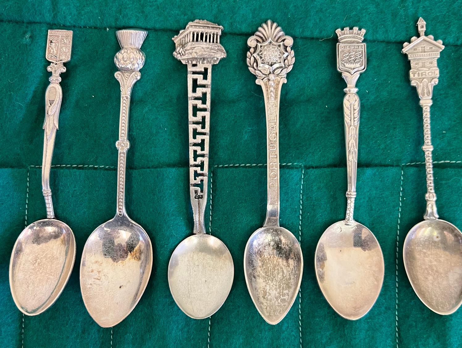 TWELVE VARIOUS WHITE METAL COFFEE SPOONS, SOME WITH MARKS AND STAMPS, APPROX WEIGHT 130g - Image 2 of 3
