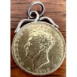 GEORGE IV FULL SOVEREIGN, 1826, WITH PENDANT FORM, APPROX WEIGHT 8.4g