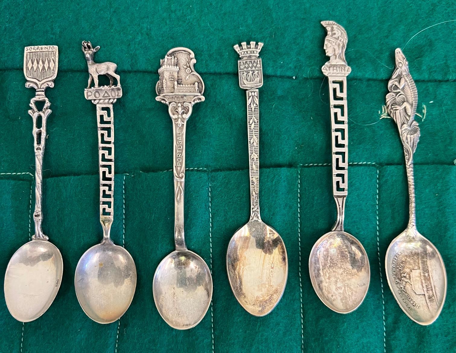 TWELVE VARIOUS WHITE METAL COFFEE SPOONS, SOME WITH MARKS AND STAMPS, APPROX WEIGHT 130g - Image 3 of 3