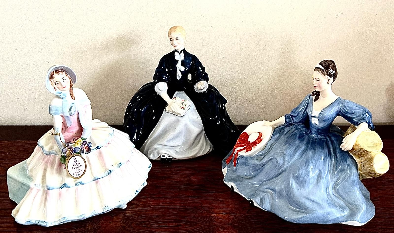 ROYAL DOULTON FIGURES- LAURIANNE HN2719, DAY DREAMS HN1731, ELYSE HN2429