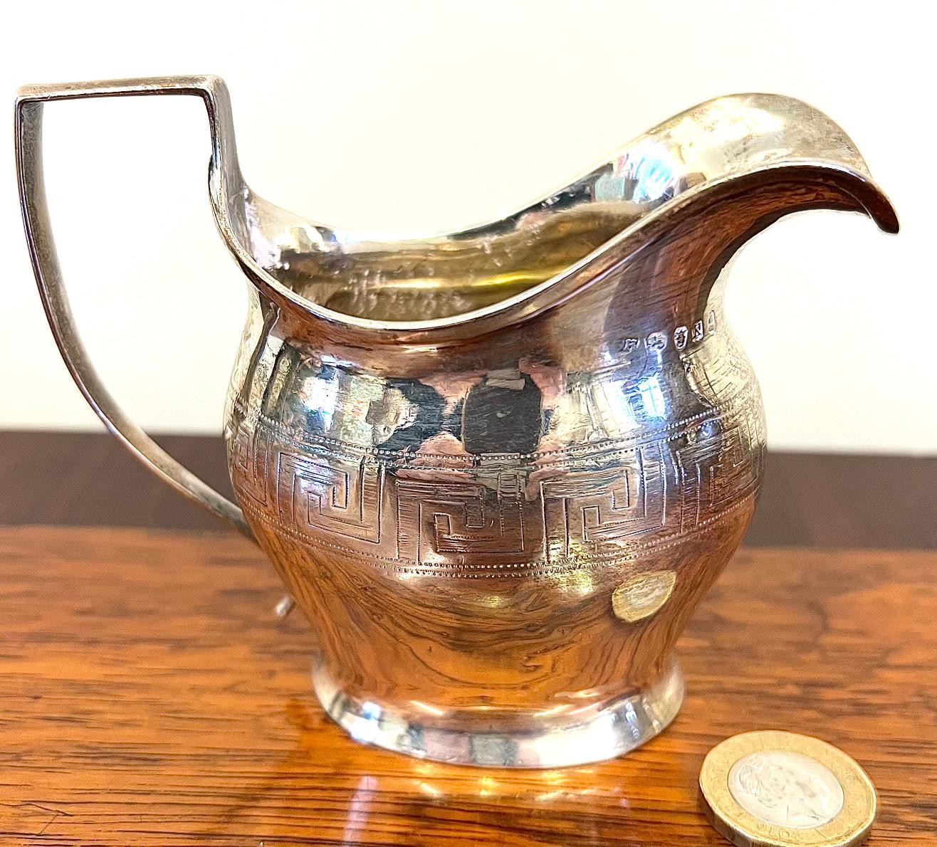 SILVER CREAMER, 1805, WEIGHT APPROX 95g - Image 2 of 3