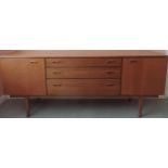 Nathan mid 20th century teak sideboard. Approx. 74cm H x 184cm W x 45cm D Reasonable used condition,