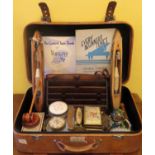 Constellation case containing sundries including storage box, rack, paperweight, truncheon, whip,