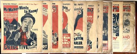 DETECTIVE WEEKLY, FROM MARCH 25th 1939, 318, 320, 321, 322, 324, 325, 326, 340, 342, 346