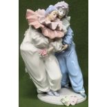 Lladro glazed ceramic figure group - Venetian Carnival. No. 5658. 28cms H