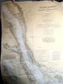 CHART OF RIVER M, FROM ROCK LIGHTHOUSE TO EASTHAM AND GARSTON, 1968, SURVEYOR CAPTAIN WR COLBECK,