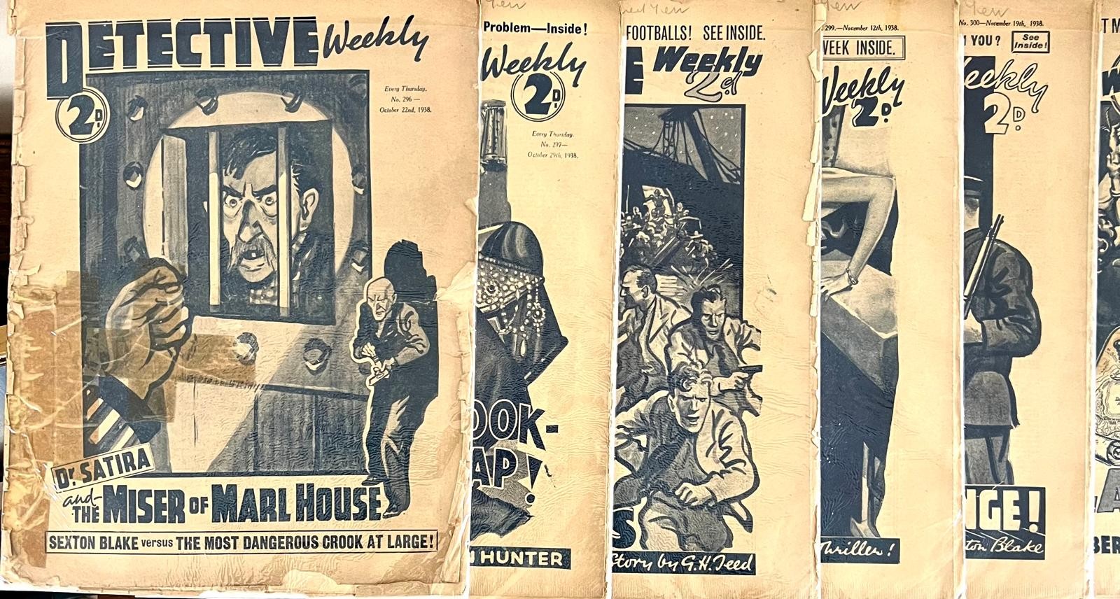 DETECTIVE WEEKLY FROM OCTOBER 22nd 1938, 296, 297, 298, 299, 300, 301, 302, 306, 307, 308 - Image 2 of 3