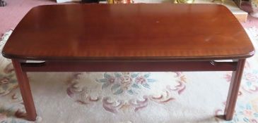 G Plan 20th century mahogany coffee table. Approx. 43cm H x 112cm W x 34cm D