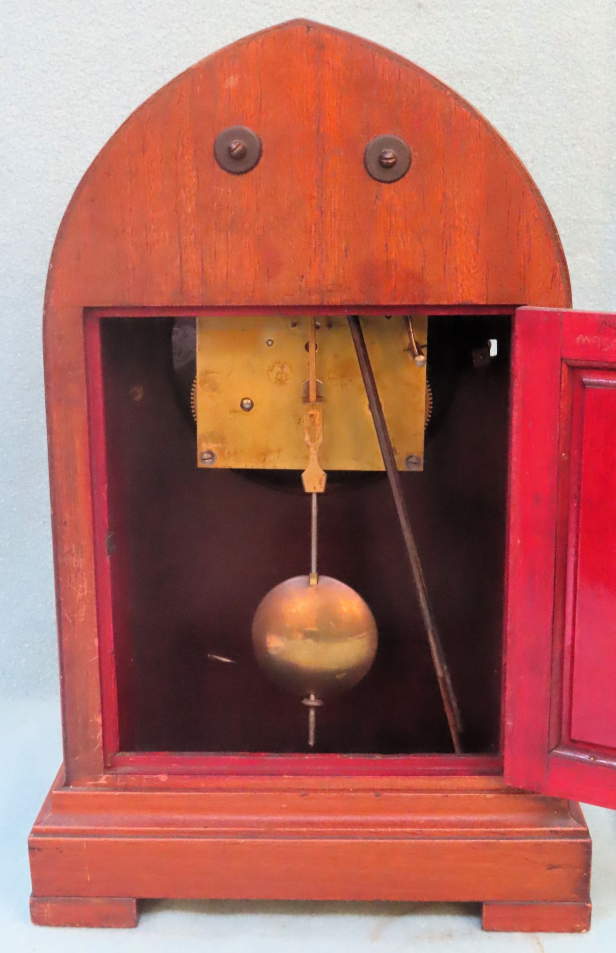 Early 20th century mahogany cased mantle clock, by Gustav Becker, Freiburg. Approx. 38cm H - Image 3 of 3