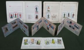 6 Albums of vintage cigarette cards Inc. Military, Royalty, and Wildlife related