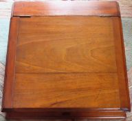 Victorian mahogany fall front writing box with sectional interior