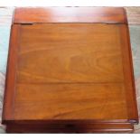 Victorian mahogany fall front writing box with sectional interior