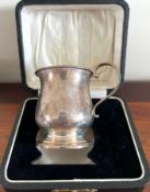 SMALL SILVER CHRISTENING CUP, BIRMINGHAM 'H', 1932, WEIGHT APPROX 55g