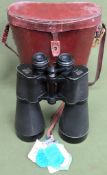 Large cased set of Beck-Kassel 'Planet' 22 x 80 binoculars used not tested