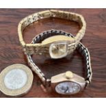 TWO WRISTWATCHES, ONE WITH 9ct GOLD CASE, EXCALIBUR, LIMIT PLATED