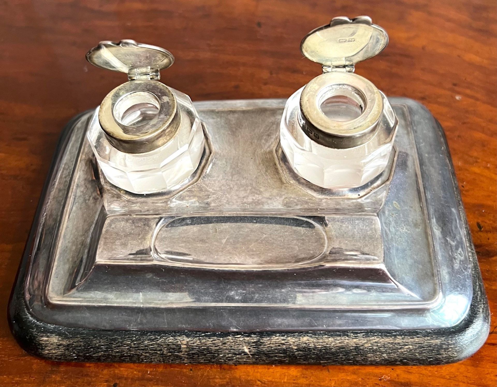 SILVER WRITING DESK STAND, BIRMINGHAM, 1936 - Image 3 of 3