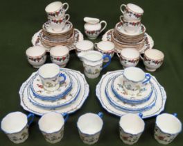 Melba gilded floral part tea set, plus Collingwood tea ware used and unchecked