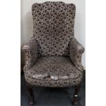 Victorian style upholstered armchair. Approx. 115 x 69 x 59cms