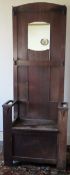 Early 20th century oak hallstand. Approx. 182cm H x 73cm W x 31cm D Used condition, scuffs and