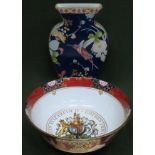 Royal Worcester Limited Edition Queen Elizabeth II Golden Jubilee ceramic bowl, plus Spode 'Java