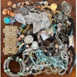 ACCUMULATION OF COSTUME JEWELLERY, AS PER IMAGE