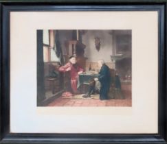 Antoine Gaymond Artist Proof framed pencil signed polychrome engraving/etching 35 x 39cm Used