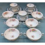 Part sets of Minton "Antoinette" & "Marlow" china All in used condition, unchecked