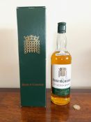 HOUSE OF COMMONS WHISKY, SIGNED BY JOHN MAJOR