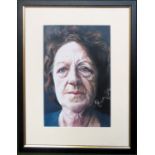 Framed print depicting Cathleen Doreen Stafford, 29 x 19cm Reasonable used condition