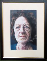 Framed print depicting Cathleen Doreen Stafford, 29 x 19cm Reasonable used condition