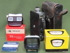 Cased Cine-Kodak Model K, boxed Halina-Viewer, plus boxed View-Master with slides used not tested