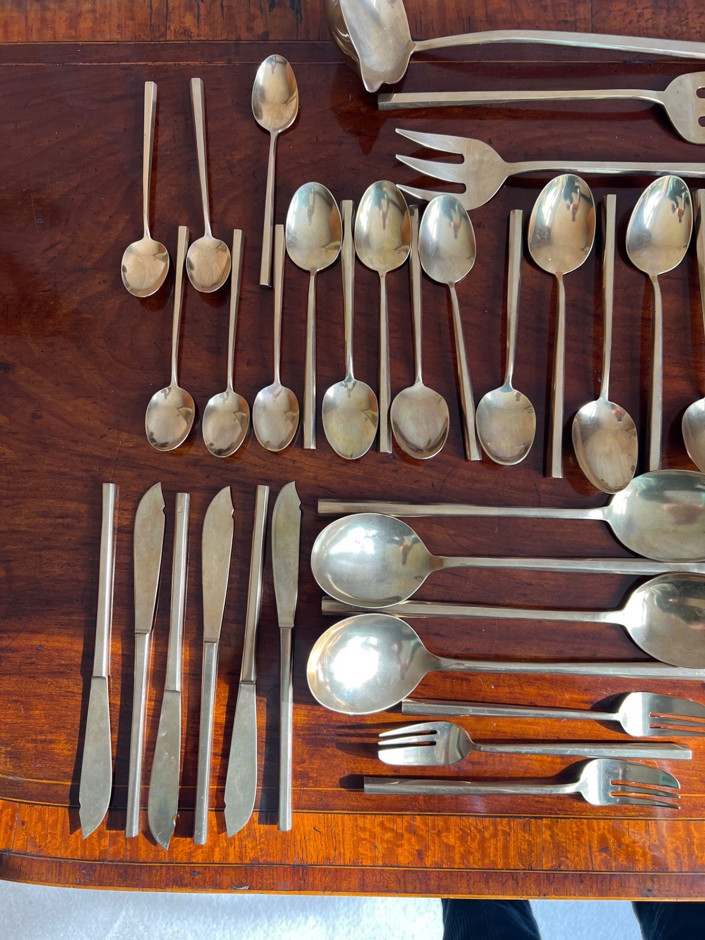 SIXTY-TWO PIECES OF OLD PLATED CUTLERY - Image 2 of 5