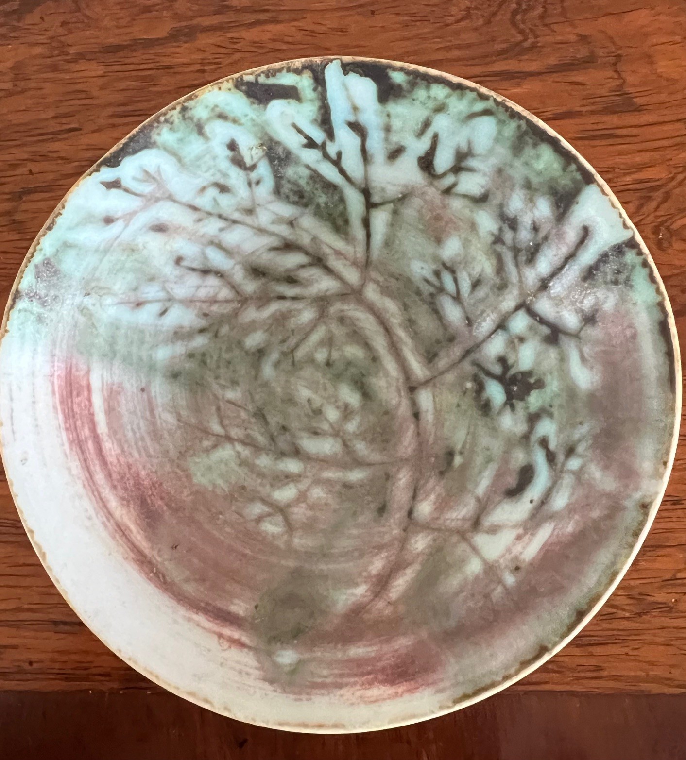 SMALL STUDIO POTTERY BOWL, POTTERS STAMP TO BASE RIM, APPROX 11.5cm DIAMETER AND 4.75cm HIGH - Image 5 of 6