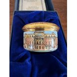 HALCYON DAYS PILL BOX, BUCKINGHAM PALACE