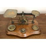 SET OF VICTORIAN LETTER SCALES, WIDTH APPROX 20cm