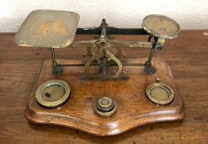 SET OF VICTORIAN LETTER SCALES, WIDTH APPROX 20cm