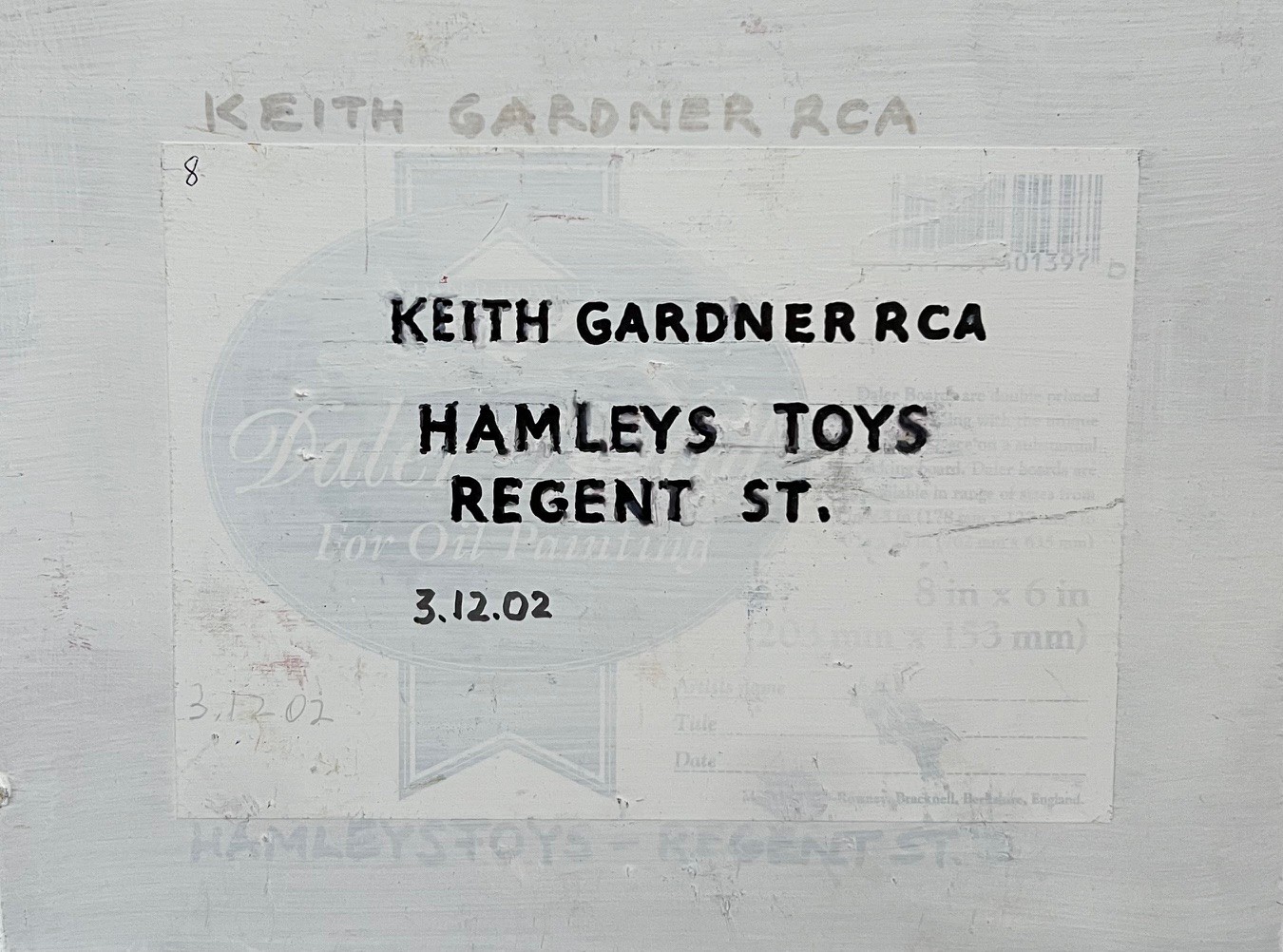 KEITH GARDNER RCA, OIL ON BOARD, 'HAMLEY'S TOYS, REGENT STREET', SIGNED LOWER RIGHT APPROX 15 x 20. - Image 2 of 2