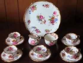 Quantity of pretty Victorian gilded and floral tea ware. all used and unchecked mostly reasonable