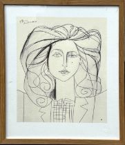 AFTER PICASSO, GICLEE PRINT LIMITED EDITION, APPROX 41 x 34cm