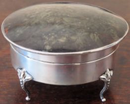 Hallmarked Silver tortoise shell storage box. Total Weight Approx. 255.7g Reasonable used condition