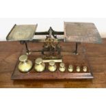 LARGE SET OF VICTORIAN SCALES, WIDTH APPROX 28cm