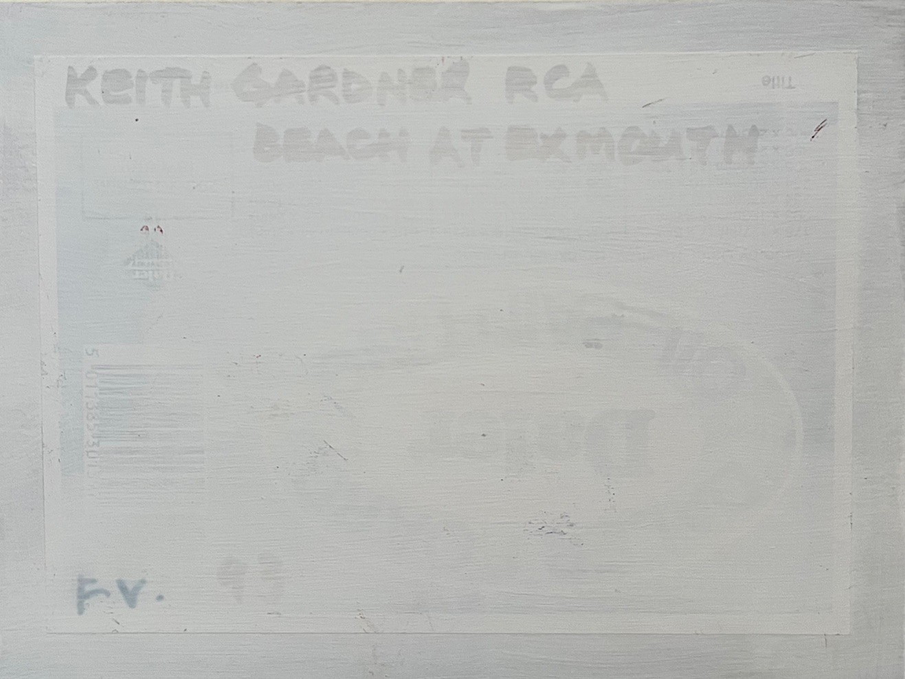 KEITH GARDNER RCA, OIL ON BOARD, ' BEACH AT EXMOUTH', SIGNED LOWER RIGHT APPROX 15 x 20.5cm - Image 2 of 2