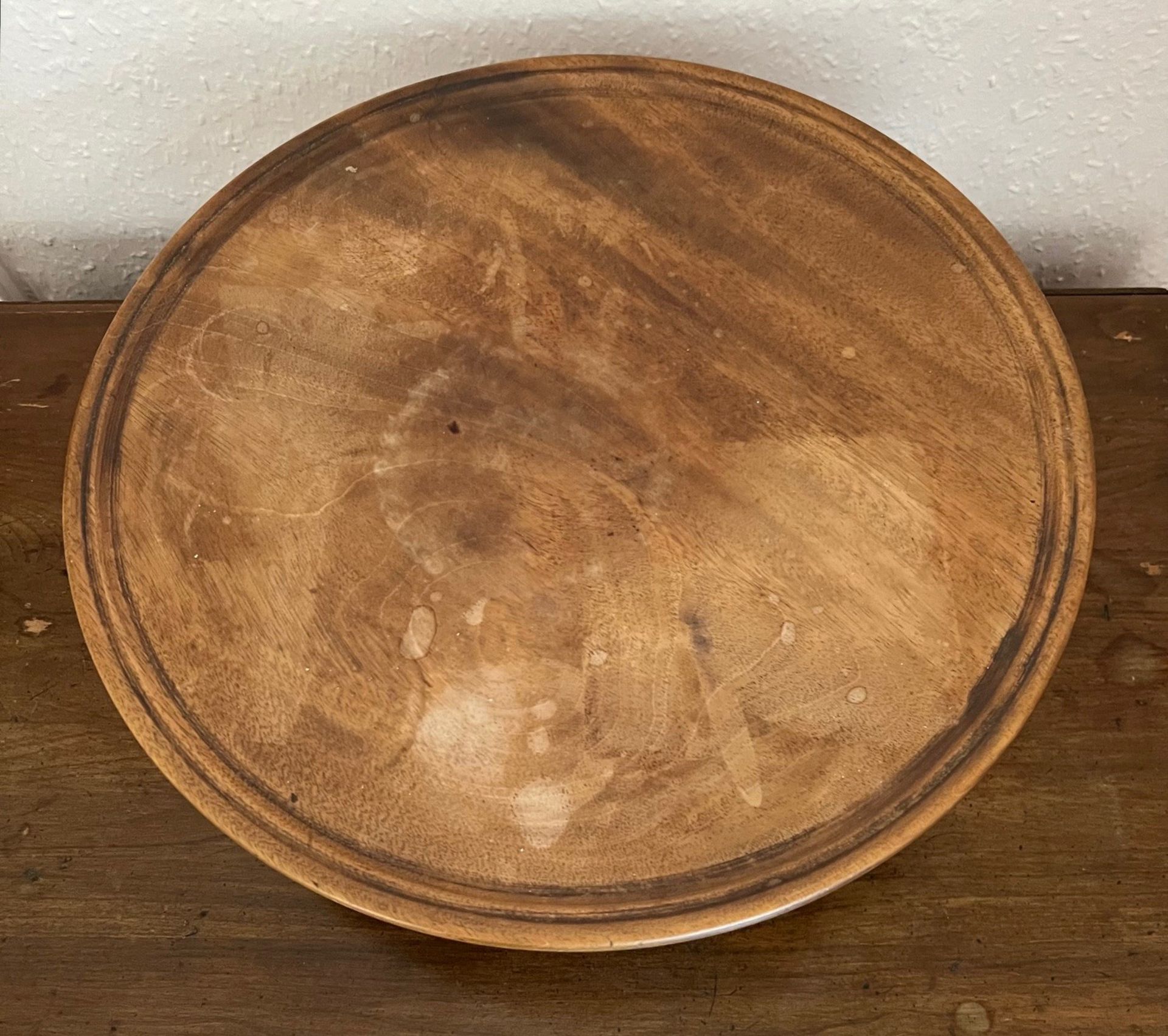 WOODEN LAZY SUSAN, DIAMETER APPROX 42cm - Image 3 of 3