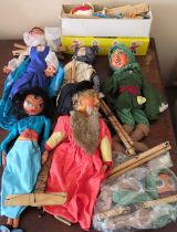 Various Pelham puppets including Ostrich (OZ) etc All in used condition, unchecked