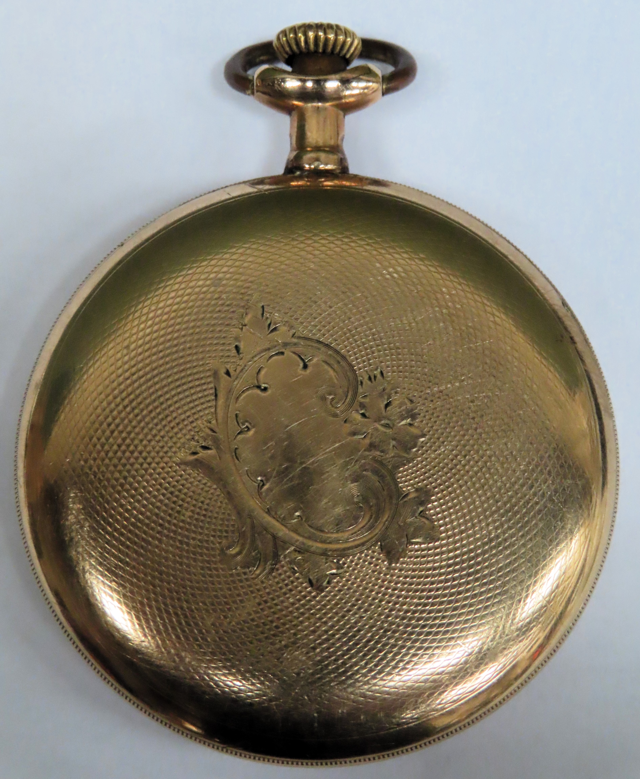 Waltham Gold plated Art Deco style pocket watch with enamelled dial Used condition, not tested for - Image 2 of 2