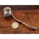 SMALL SILVER COLOURED SAUCE LADLE, STAMPED 925