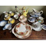 ACCUMULATION OF NORITAKE AND OTHER ROYAL ALBERT CHINA, ETC, APPROX THIRTY PIECES ONE NORITAKE SAUCER