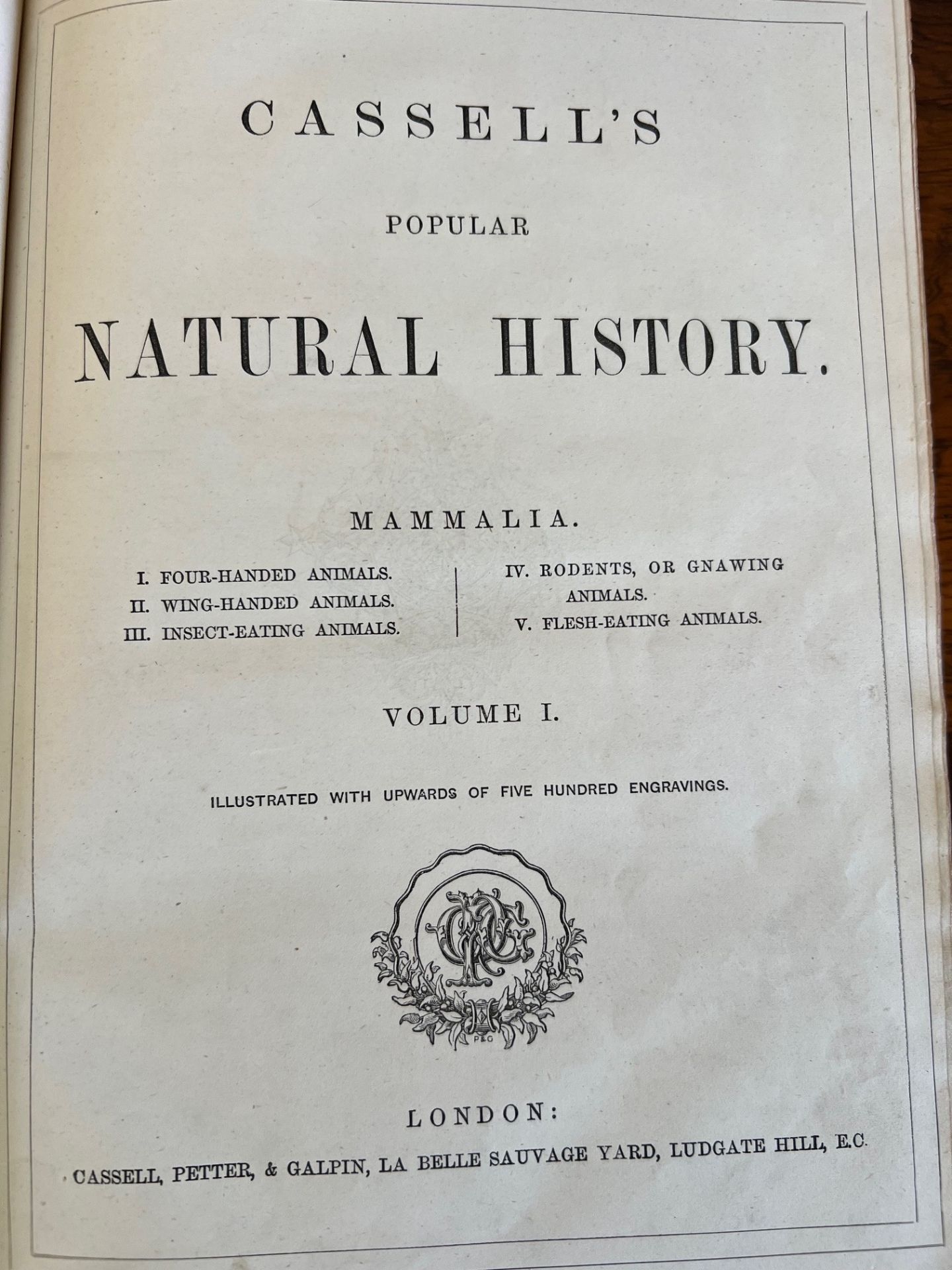 CASSELL'S NATURAL HISTORY, FOUR VOLUMES, QUARTER LEATHER BOARDS - Image 4 of 6