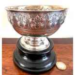 SILVER STEM BOWL INSCRIBED BEAUMARIS TO CARNARVON RACE, 1919, BIRMINGHAM, WEIGHT APPROX 190g, AND