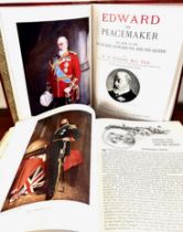 WILKINS, TWO VOLUMES, EDWARD THE PEACE MAKER, QUARTER LEATHER BOUND